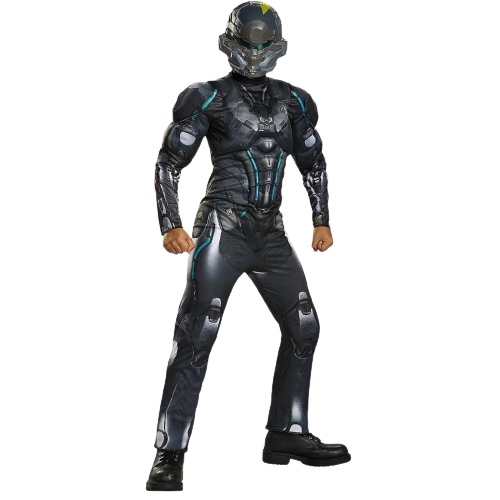 Spartan Locke Classic Muscle Halo Microsoft Costume, Small/4-6 Black
