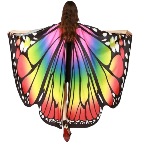 Butterfly Wings Shawl Wrap Nymph Pixie Poncho Thin Costume Accessory