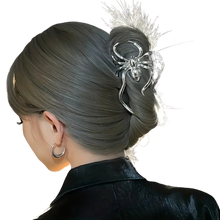 Load image into Gallery viewer, Spider Claw Clip Metal Nonslip Ponytail Holder Jaw Clips Shark Clips Black
