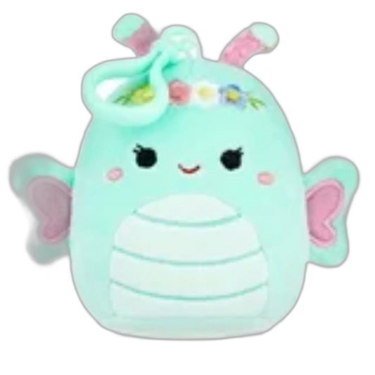 Squishmallows 3.5" Easter Clip On Reina the Butterfly