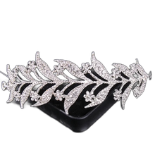 Load image into Gallery viewer, Silvery Crystal Tiara Crown Headband Rhinestone Prom Diadem Wedding Bridal Hair
