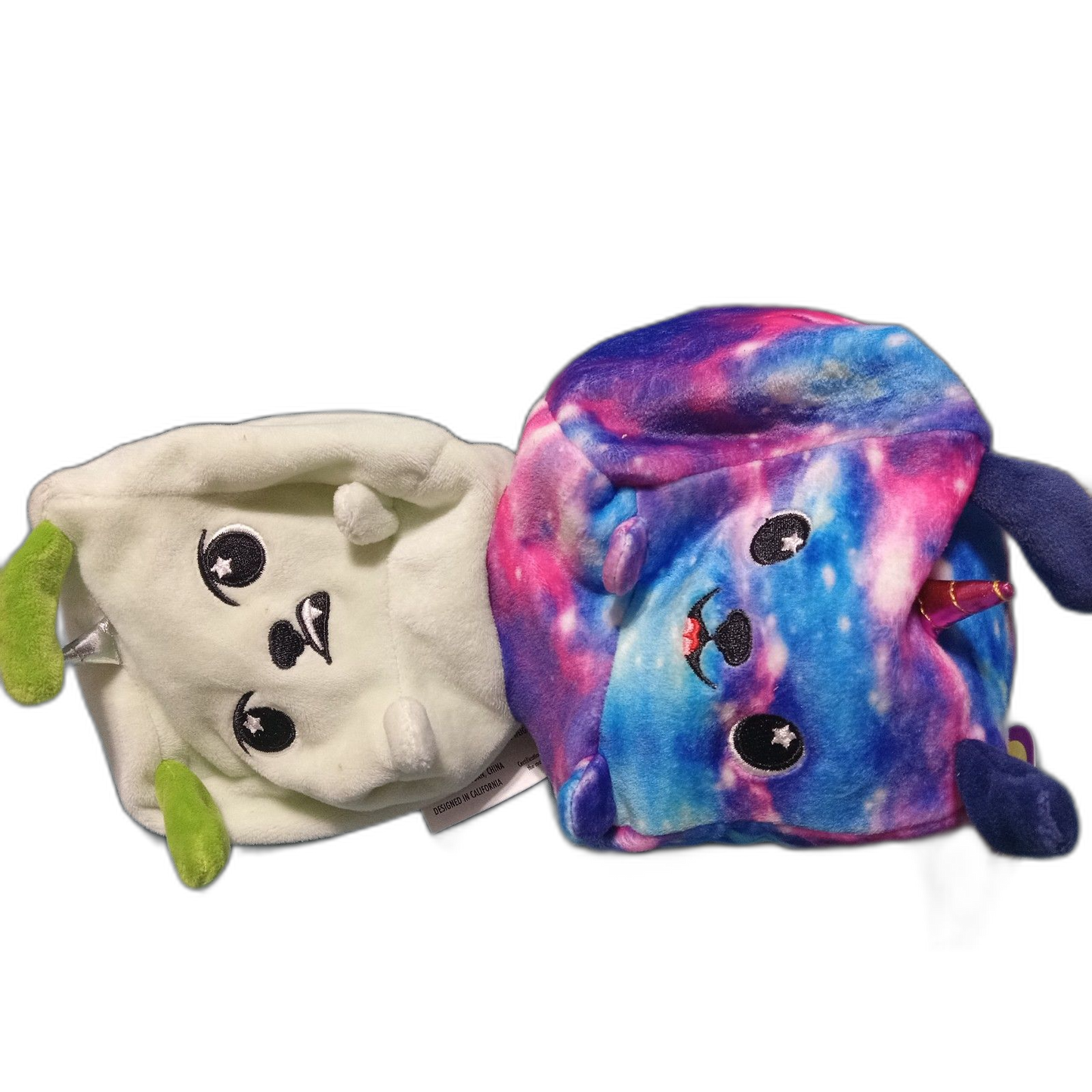 Moosh Moosh Plush Squared2 DREAM Blue Stars Flip'em Inside Out 4” Cute Soft