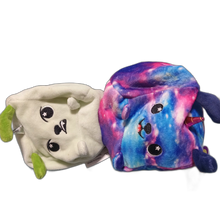 Load image into Gallery viewer, Moosh Moosh Plush Squared2 DREAM Blue Stars Flip&#39;em Inside Out 4” Cute Soft
