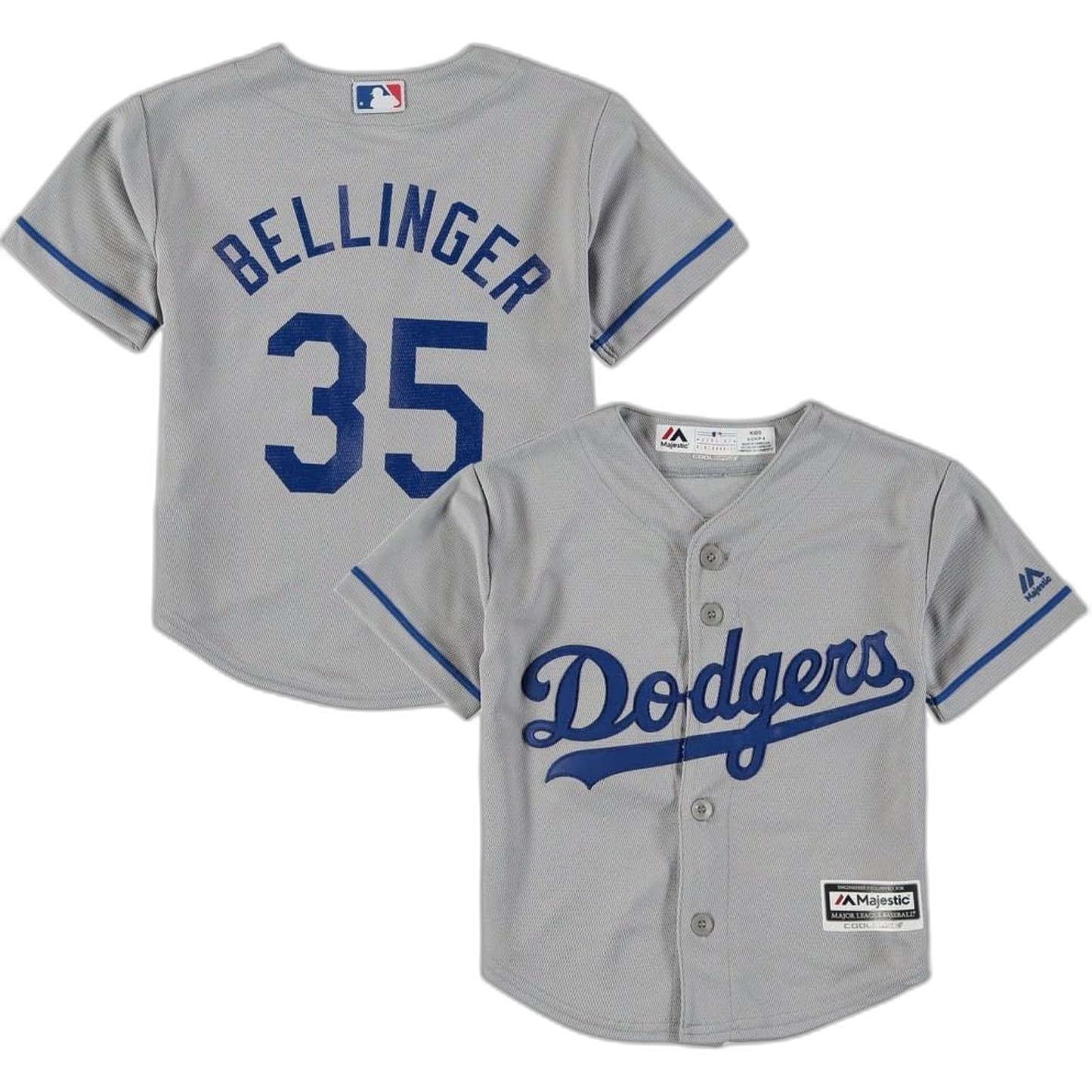 Cody Bellinger Los Angeles Dodgers Gray Youth Lg14-16 Cool Base Replica Jersey