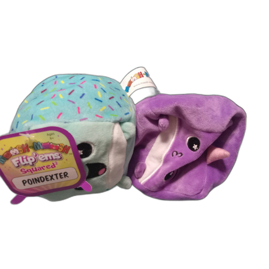 Poindexter the Narwhal Plushie Moosh Moosh Flip’ems Poindexter