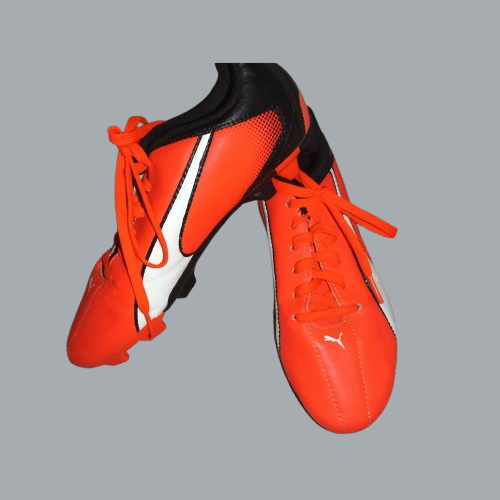 Puma Adreno FG Boys Soccer Cleats Orange 103419-09 Size US 7 Firm Ground