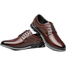 Load image into Gallery viewer, Gatsby 12aa Brown Comfort Soft Men Oxford Vegan Flexural Leather Dress Shoe
