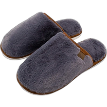 Load image into Gallery viewer, Slipper Soft Plush Fleece House Slippers Anti-Slip Warm Cozy Wool Navy Blue 9
