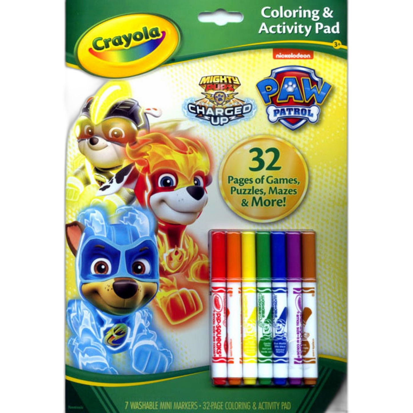 Crayola Paw Patrol Coloring & Activity Pad, 32 Pages & 7 Markers