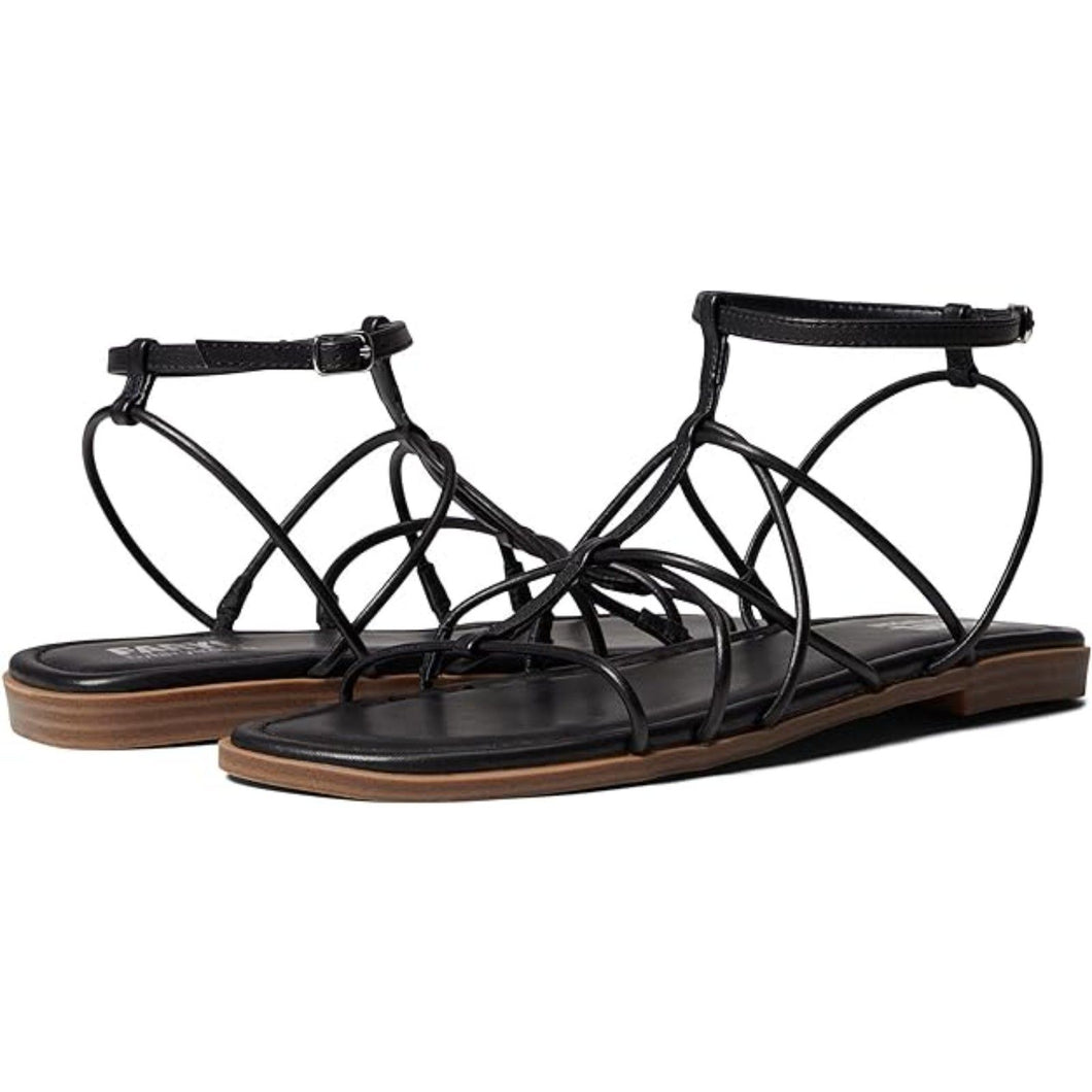 FARYL by Farylrobin Calli Black Strappy Sandals Size 9.5M Buckle Closure
