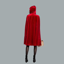 Load image into Gallery viewer, Women&#39;s Deluxe Red Riding Hood Costume - Dress &amp; Hooded Cape - Size Large
