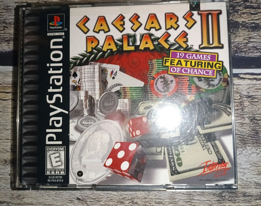 Caesars Palace II 2 (Sony Playstation 1) PS1 Complete w/ Manual CIB