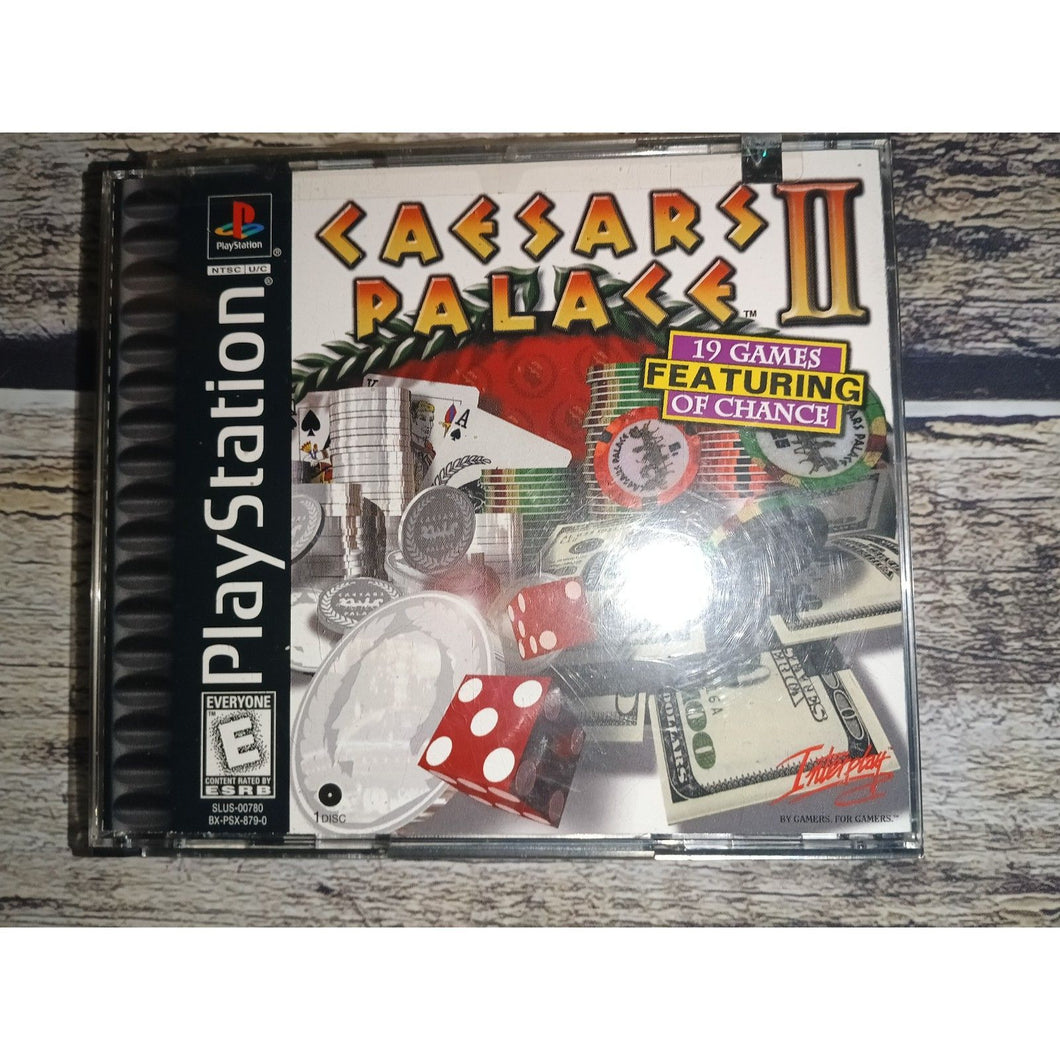 Caesars Palace II 2 (Sony Playstation 1) PS1 Complete w/ Manual CIB