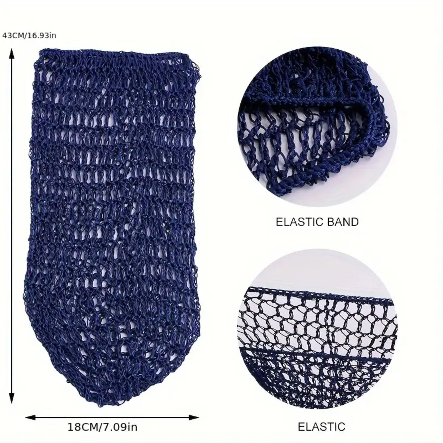 Crochet Hair Net Snood Bun Keeper – Breathable Mesh Hairnet Sleep Cap for Women