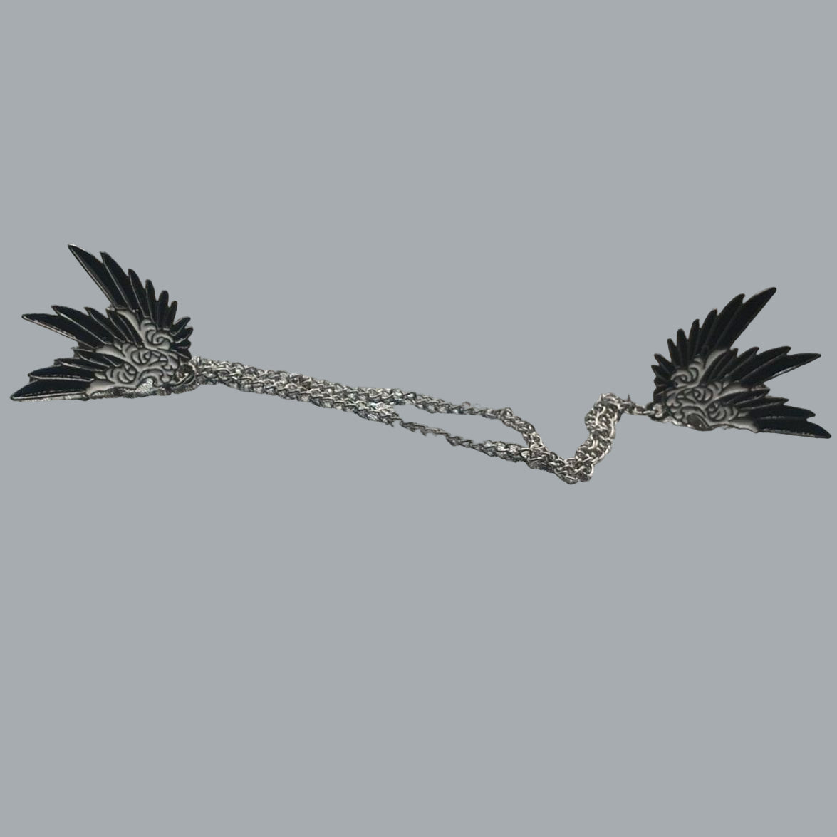 Anime Dragon Pins & 4" Chain For Collar or Suit