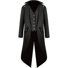 Load image into Gallery viewer, Renaissance Style Tailcoat Victorian Gothic Formal Coat For Cosplay Black Sz 44
