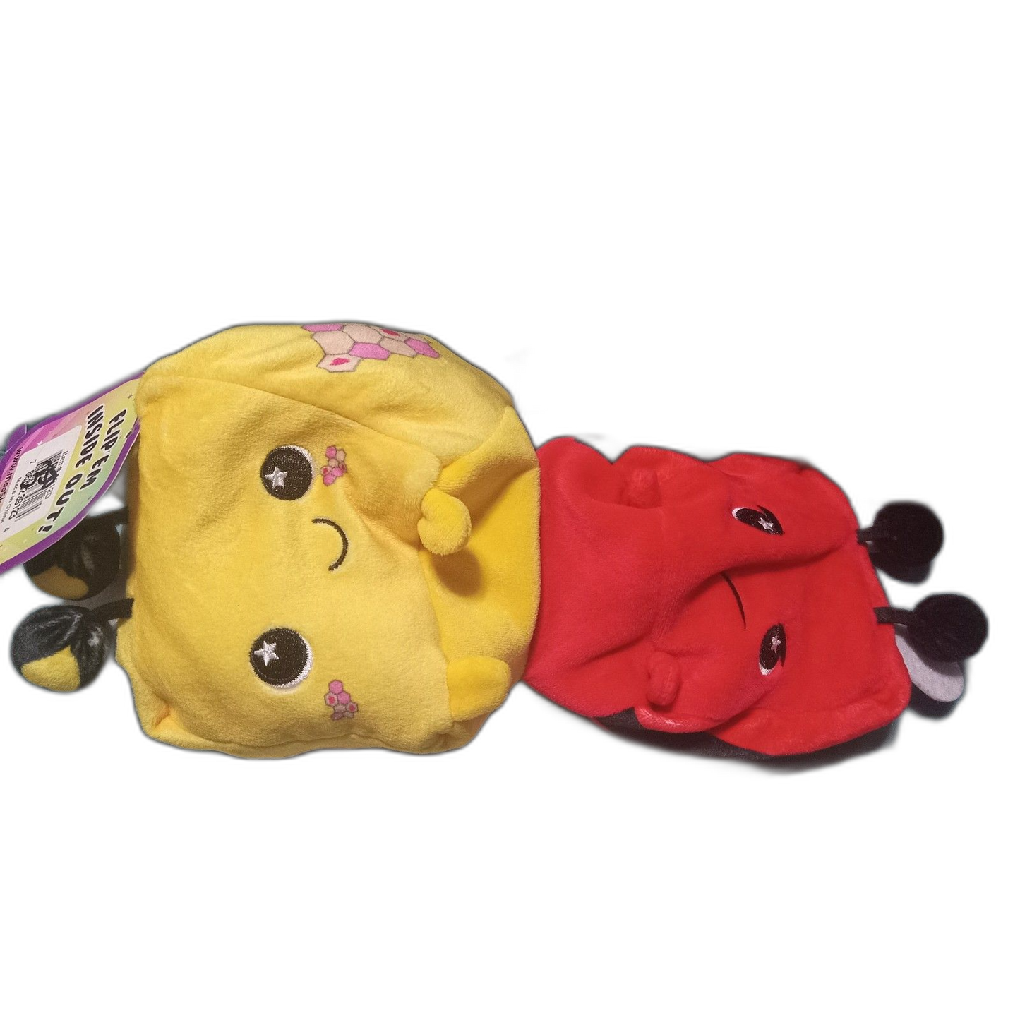HEX the Bee Flip'em Inside Out addition to the Moosh Moosh collection of plush