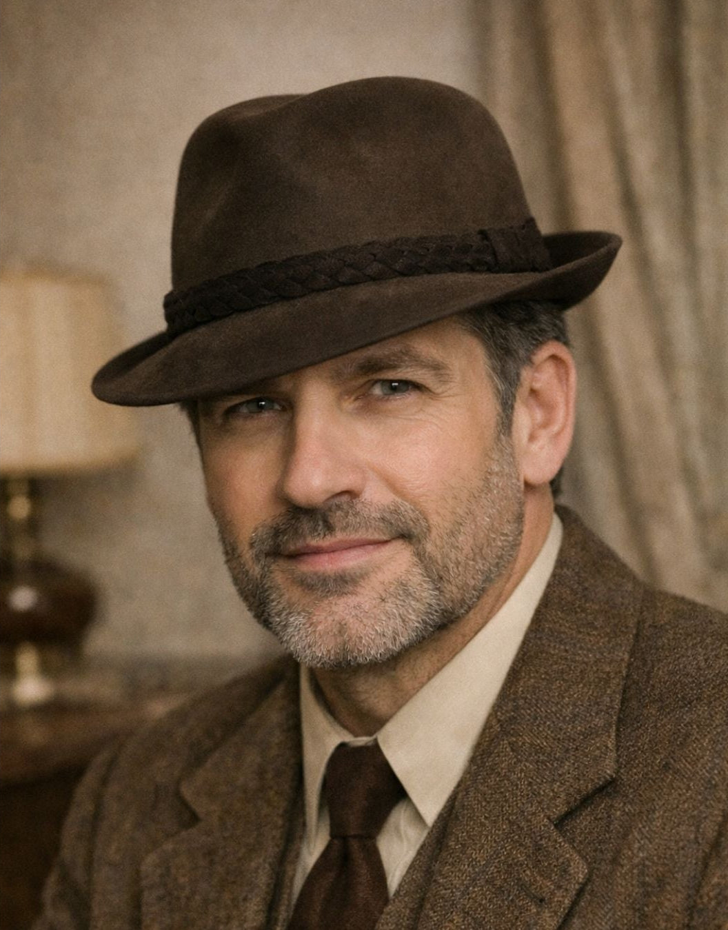 Vintage Artel Beaver Fur Felt Fedora Hat 7 1/8 Gene Morphis Jack Seidner