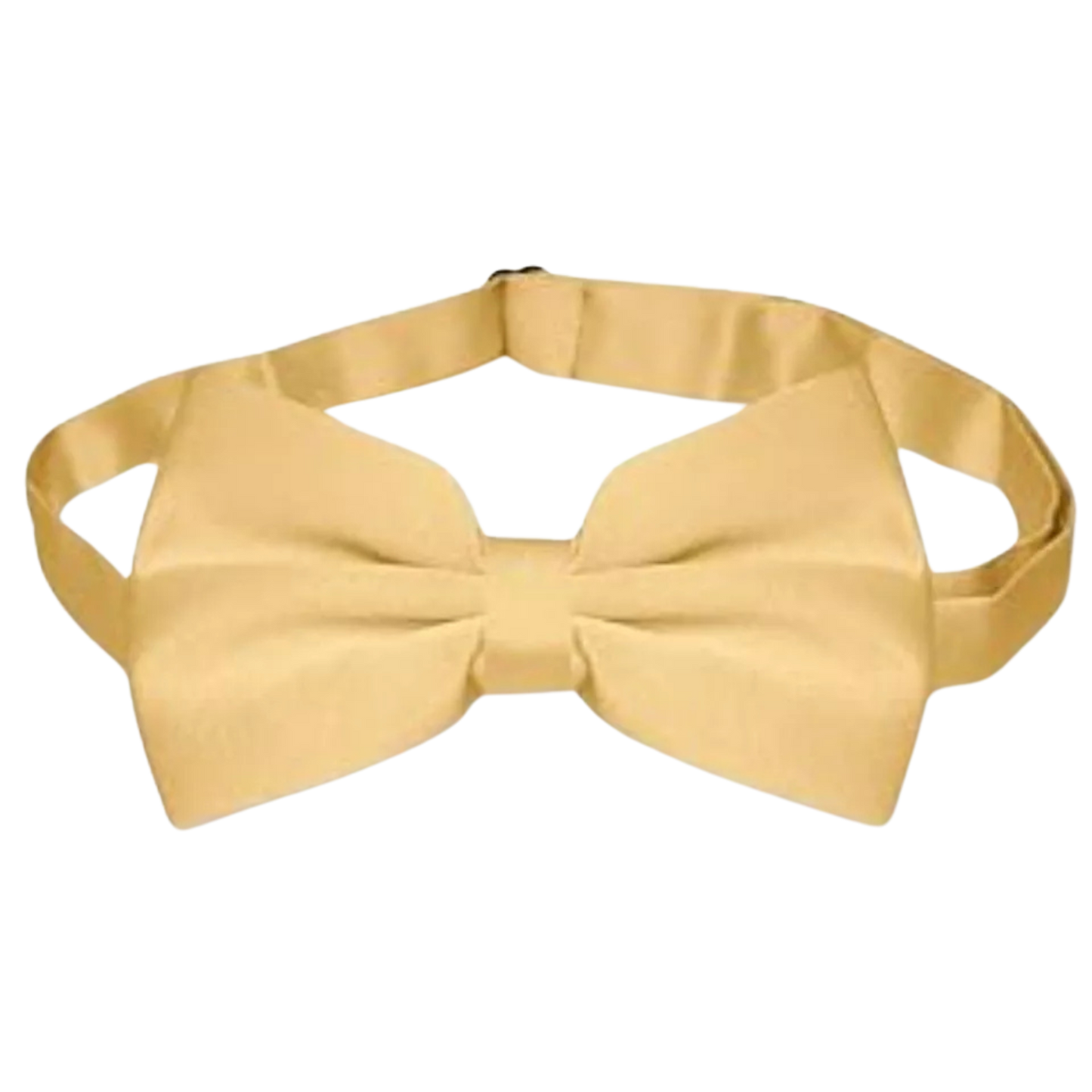 Men's Dress Vest & BowTie Solid Gold Color Bow Tie Set for Suit or Tuxedo X L