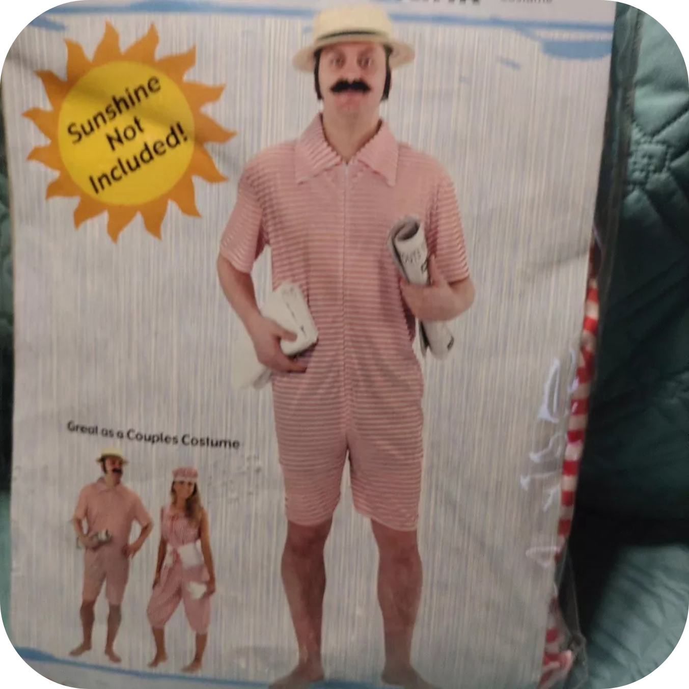 1920’s Beach Hunk Adult Costume Palmer, One Size Fits Most