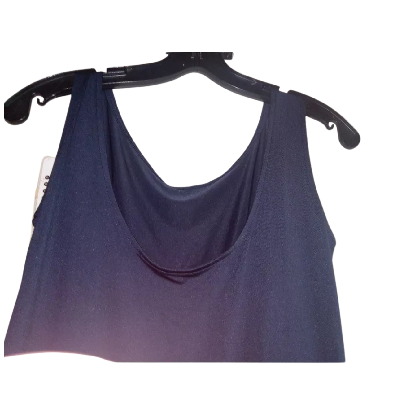 Casual Tank Dress Scoop Neck Sleeveless Slim Bodycon Racerback Maxi Dress Blue L