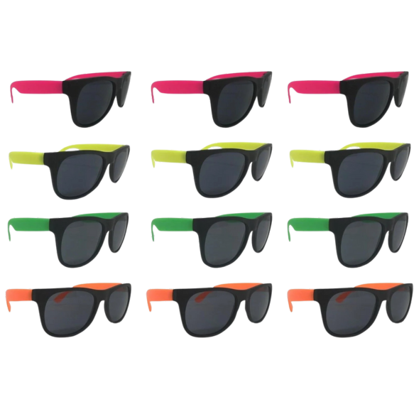 Neon Sunglasses Bulk Pack 48 Green Pink Yellow Orange Sunglasses UV 400