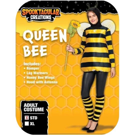 Adult Unisex Bee Yellow Costume Bee Accs Garden Bumble Bee Dress up Party