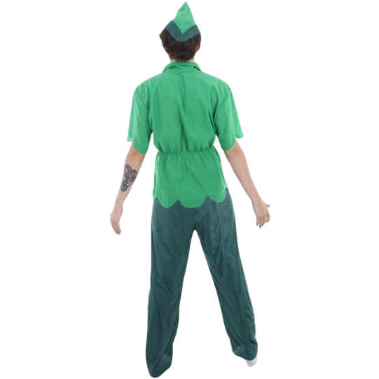 Unisex Peter Pan Cosplay Costume Green Color Costume Adult (Large)