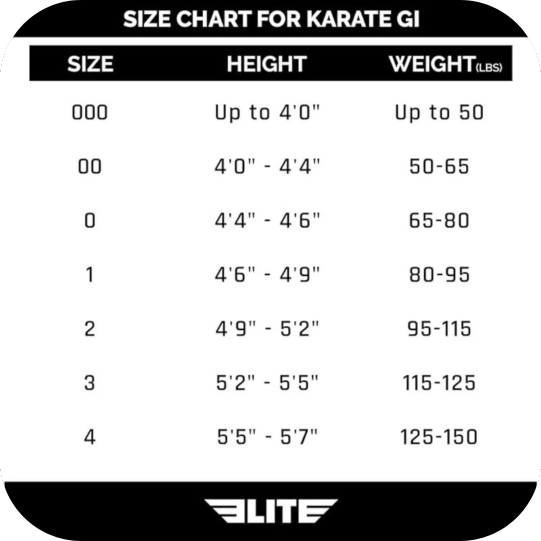 Karate Kihon Kata & Kumite Student Uniform Gi Preshrunk Fabric Free Belt 3 Black