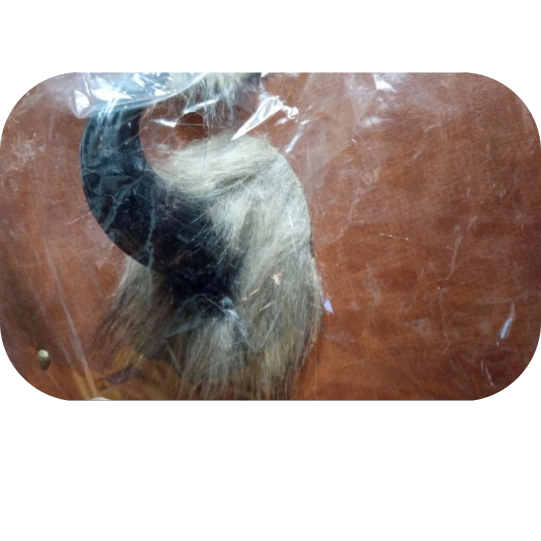 PU Leather Shoulder Amour Medieval Viking Cosplay Costume Brown Left