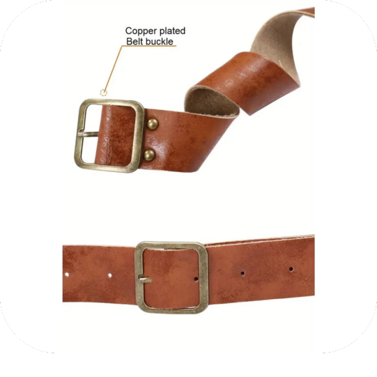 PU Leather Shoulder Amour Medieval Viking Cosplay Costume Brown Left