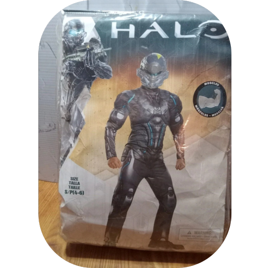 Spartan Locke Classic Muscle Halo Microsoft Costume, Small/4-6 Black