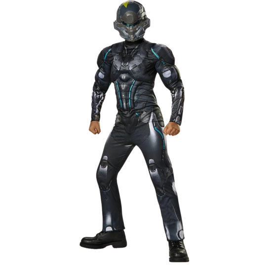 Spartan Locke Classic Muscle Halo Microsoft Costume, Small/4-6 Black