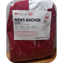 Load image into Gallery viewer, News Anchor Costume Newsreader Suit Men, Anchor Man Costume, Medium
