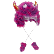 Load image into Gallery viewer, Monster Hat Costume Crazy Funny Hat Monster Birthday Party Fuchia OS
