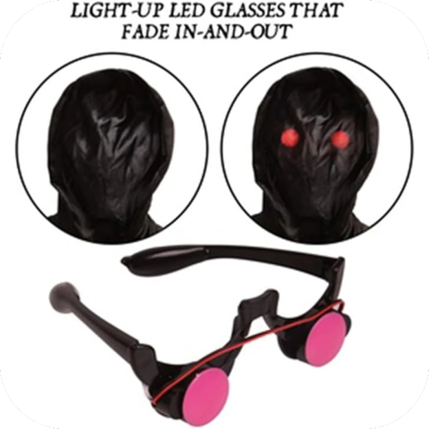 Grim Reaper Costume For Kids Costume With Glowing Red Eyes Youth MED 8-10