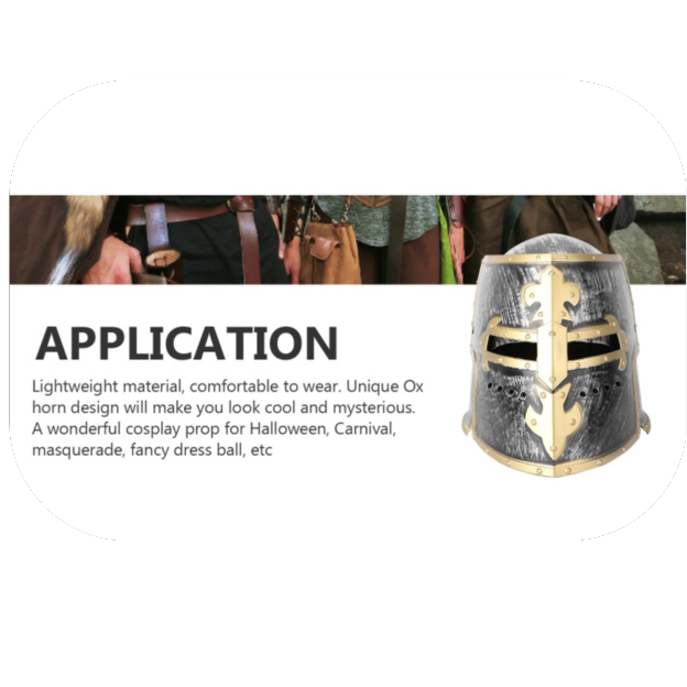 Medieval Viking Warrior Hinged Helmet Knight Dark Ages Cosplay Templar Adult