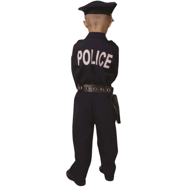 Police Costume Kids Police Officer Costume Cop Uniform Set With Accessories 4T