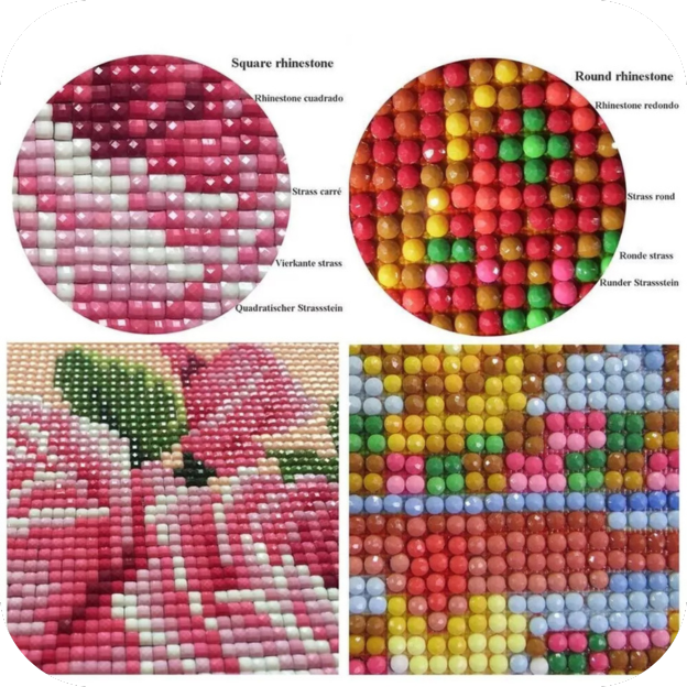 5D DIY Diamond Painting Kits Full Square Drill Mosaic Pigs Wall Picture 10"x10"