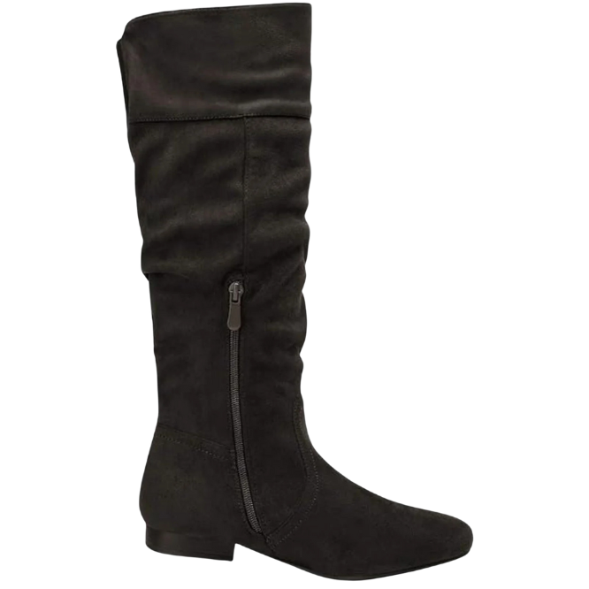 BLVD Black Knee High Pull On Fall Weather Boots Size 11 M US