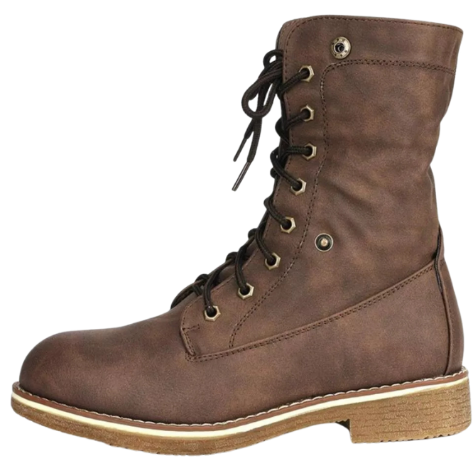 Warm Winter Montreal Faux Fur Ankle Boots Fold-Down 2 Style MONTREAL BROWN 5.5