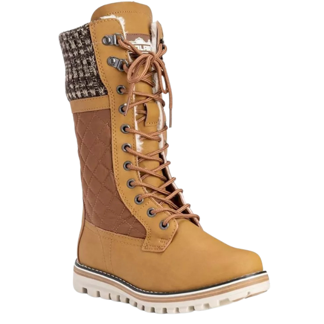 Womens Winter Thermal Snow Outdoor Warm Mid Calf Waterproof Durable Boot Tan US8