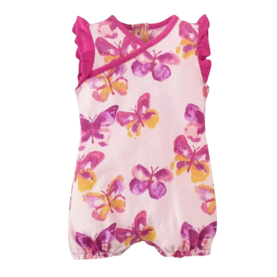 Burt's Bees Baby® Baby Girls' 2pk Butterflies Awaken Bubble Set - Cranberry Red Size 3 month