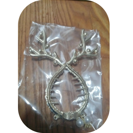 Christmas Antler Hair Clip Hair Buckle With Tassel Bead Hair Accessories