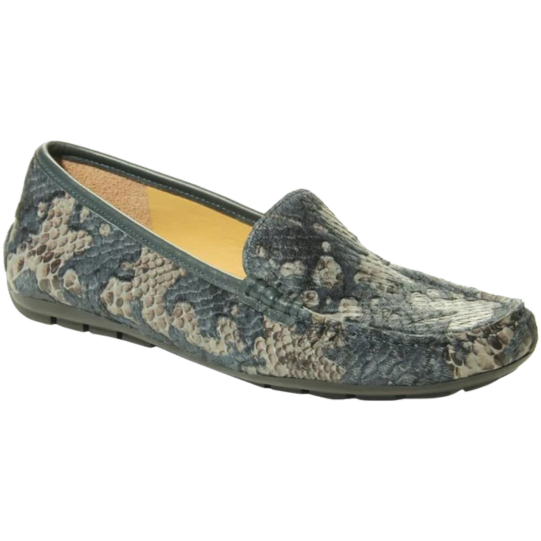 VANELi Albion Blue Kepri Hairy Calf/Navy Nappa 11 W (D) Moccasin