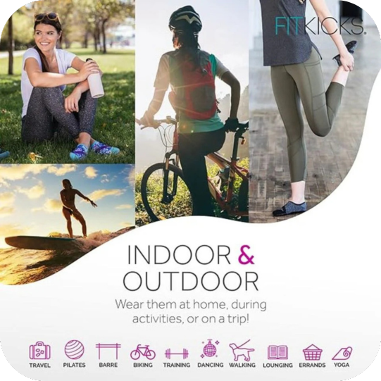 FITKICKS Classic Collection Active Women's Footwear Foldable Shoes Navy V2 Small