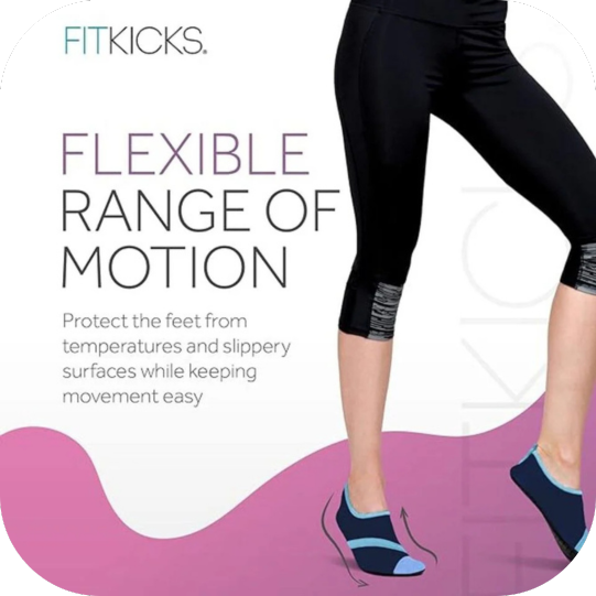 FITKICKS Classic Collection Active Women's Footwear Foldable Shoes Navy V2 Small