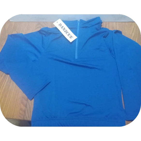 Womens' Cheerleading Basic Bodyliner Top Sportswear Large Royal Blue