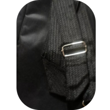Load image into Gallery viewer, Black Nylon Leisure Sports Travel Chest Bag, Zipper Closure With Headphone Port
