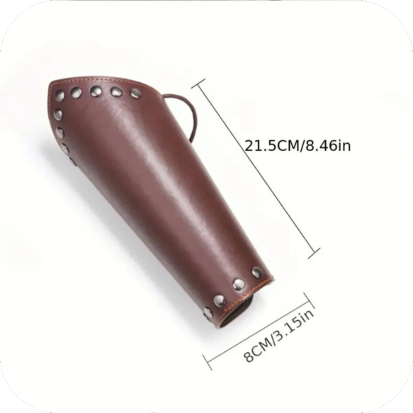 1pc Cosplay Prop Artificial Leather Wide Men's Arm Armor Steam Punk Wrist Guard
